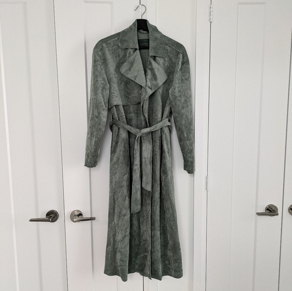 Vegan Suede Blank NYC Trench by Free People